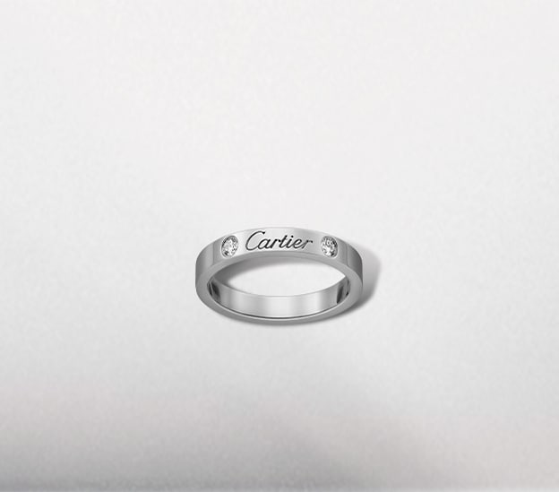 cartier ring with logo