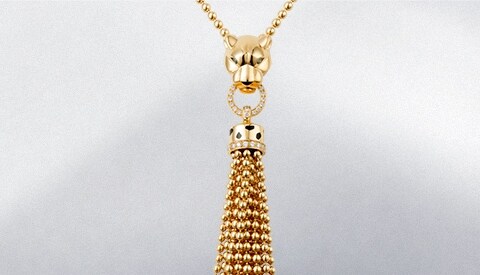 cartier gold and diamond necklace