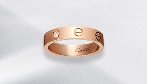 cartier gold ring love