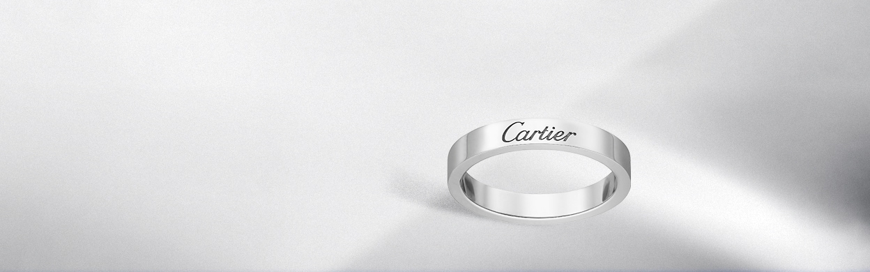 cartier ring mens silver