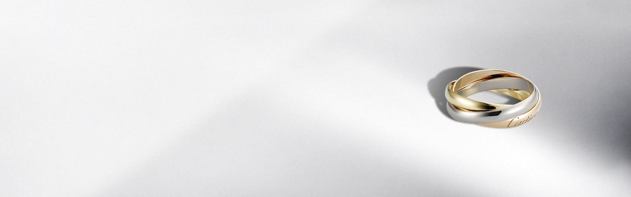 cartier trinity ring yellow gold