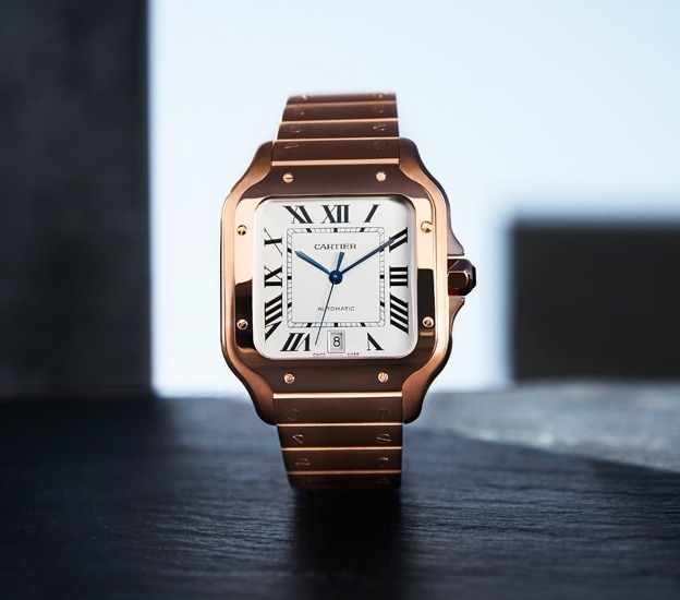 Cartier Panthere Steel Diamond Bezel Medium Model Quartz Watch W4PN0008 Complete