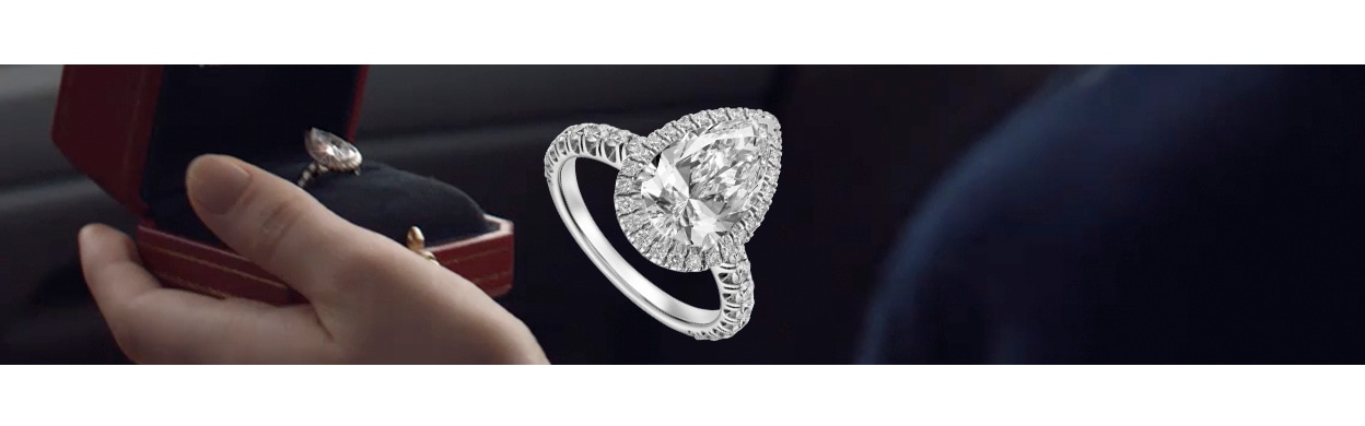 cartier engagement ring halo