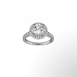 Cartier Destinée 單鑽戒指 每顆卡地亞鑽石都是獨一無二的。它是寶石中的女王，用高貴的氣質展現著鑽石雕刻工匠們那精湛與細緻的工藝技術。