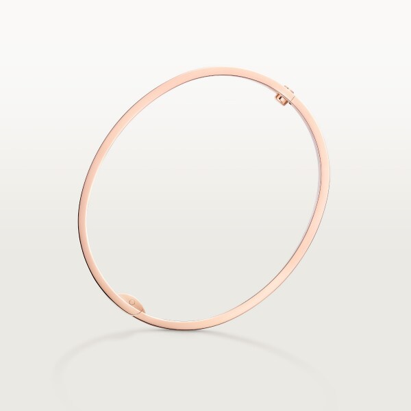 Love bracelet, classic model, paved, 10 diamonds Rose gold, diamonds