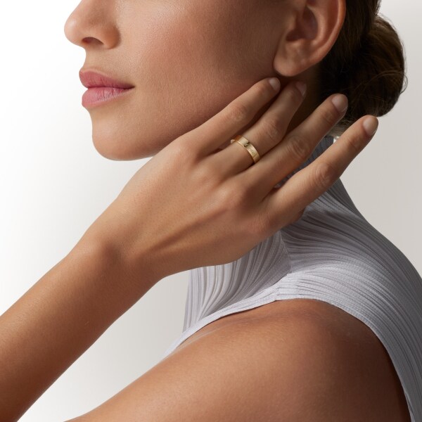 C de Cartier 結婚戒指，寬4毫米 18K黃金