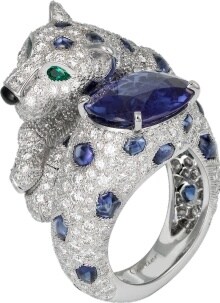 cartier mens panther ring