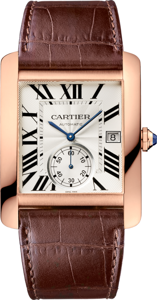 cartier watch genuine leather