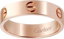 cartier rose gold diamond band