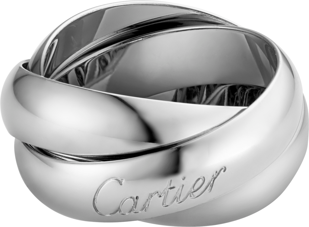 cartier platinum trinity ring
