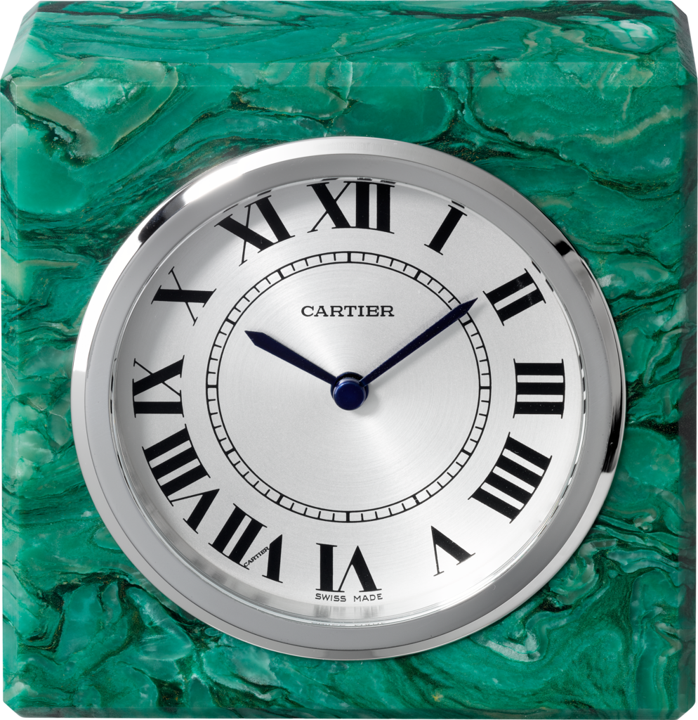 Exceptional clock in serpentineSerpentine, stainless steel