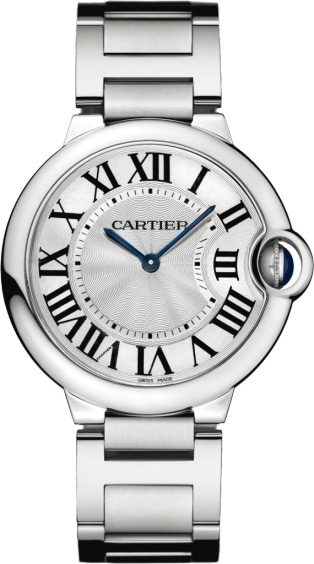 cartier men's ballon bleu stainless steel watch