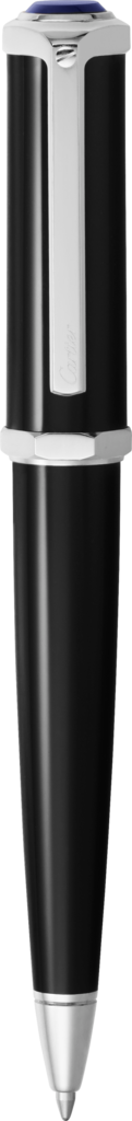 Santos-Dumont 原子筆 Santos-Dumont 原子筆。黑色複合材質，鍍鈀飾面裝飾。尺寸：134x19毫米