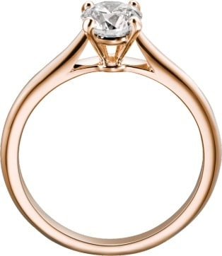cartier solitaire 1895 rose gold