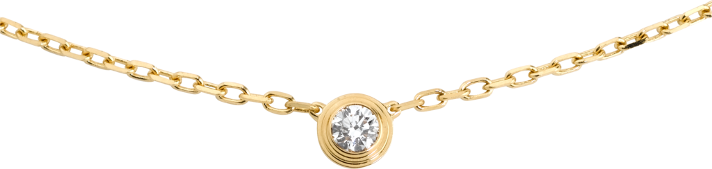 Cartier d'Amour 項鏈，小型款18K黃金，鑽石