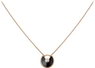 cartier amulette necklace black