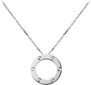 Cartier Love Necklace White Gold 