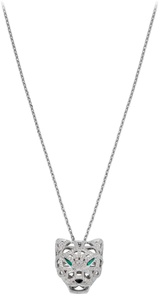 Panthère de Cartier necklace White gold, emeralds, diamonds, onyx