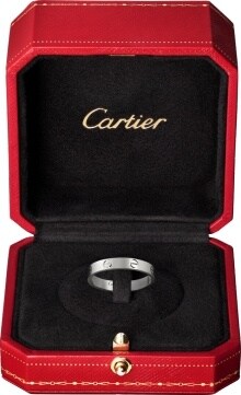 cartier love band white gold