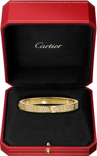 cartier love bracelet pave diamond