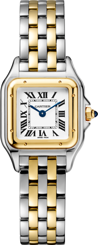 Panthère de Cartier 腕錶小型款，石英機芯，18K黃金，精鋼