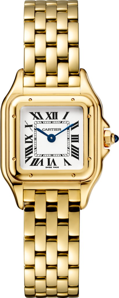 Panthère de Cartier 腕錶小型款，石英機芯，18K黃金