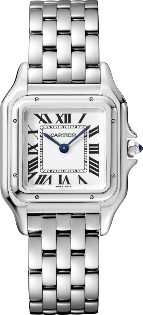 Panthère de Cartier 腕錶中型款，石英機芯，精鋼