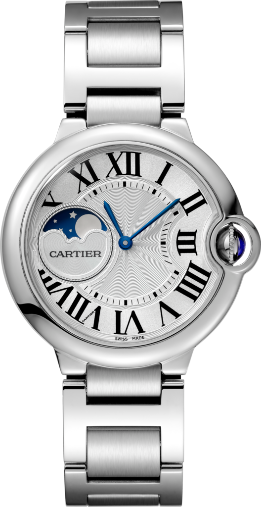 Ballon Bleu de Cartier 腕錶37毫米，自動上鏈機械機芯，精鋼