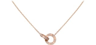 cartier rose gold necklace
