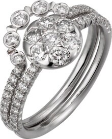 cartier ring white gold diamond