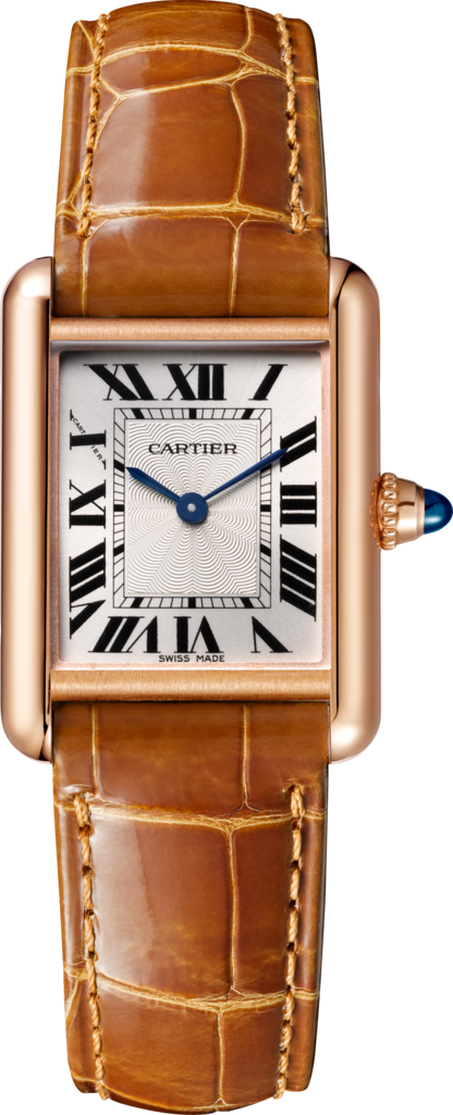 Tank Louis Cartier 腕錶小型款，手動上鏈機械機芯，18K玫瑰金