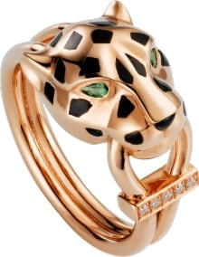 cartier ring rose gold