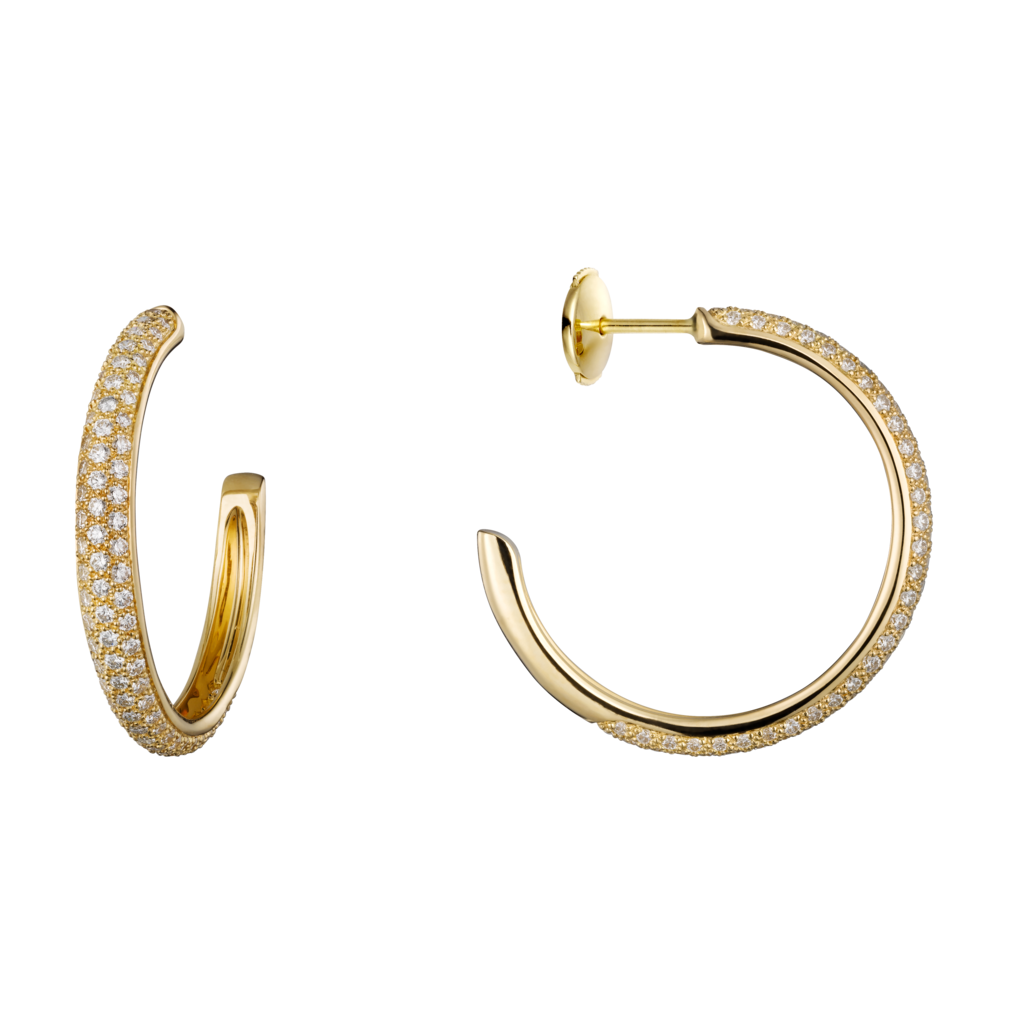 Etincelle de Cartier 耳環18K黃金，鑽石
