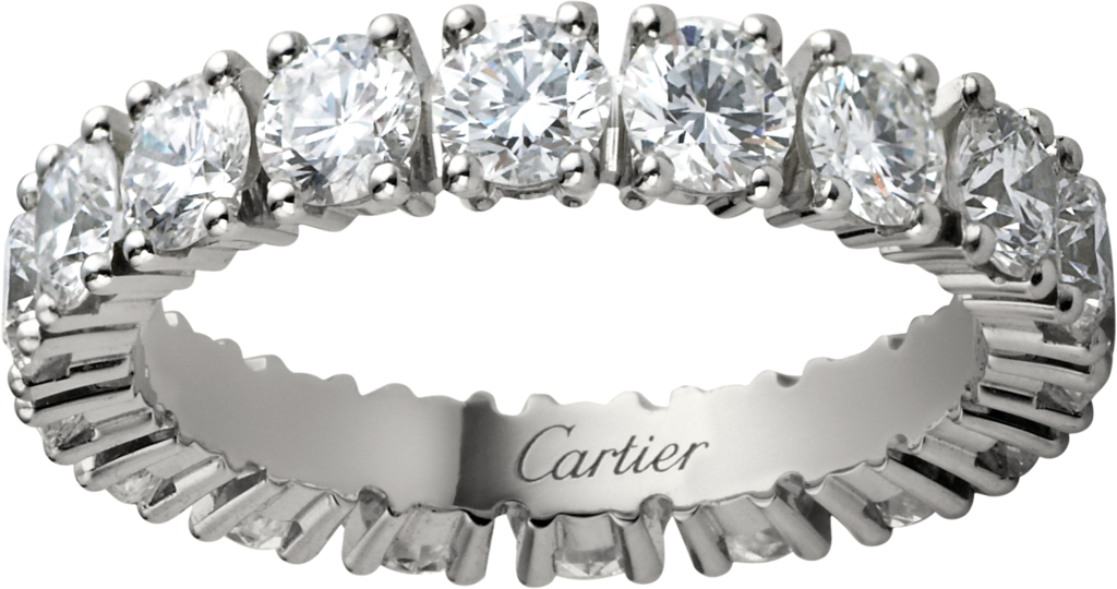 wedding ring - Platinum, diamonds - Cartier
