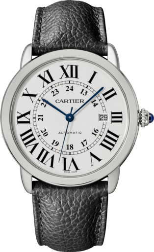 Ronde Solo de Cartier 腕錶 42毫米，自動上鏈機械機芯，精鋼，皮革