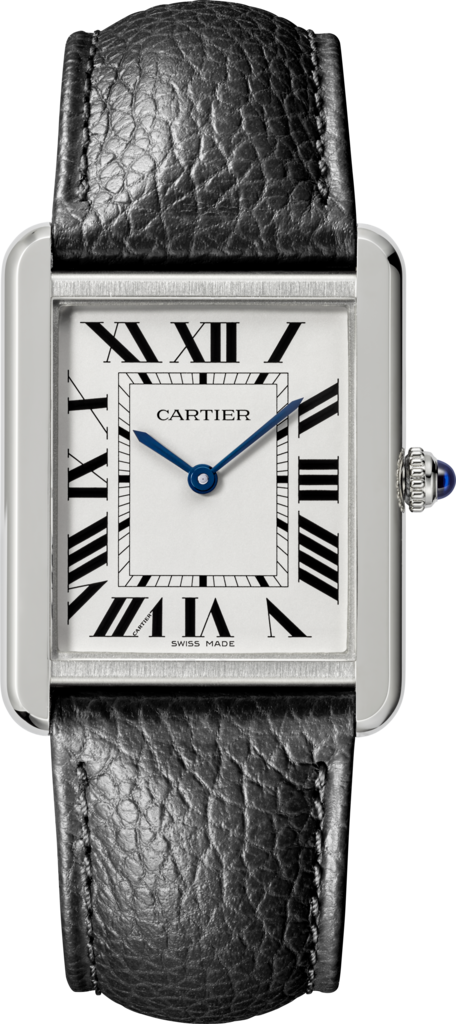 cartier leather tank watch