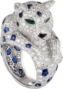 cartier panthere diamond ring