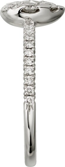 cartier oval diamond ring