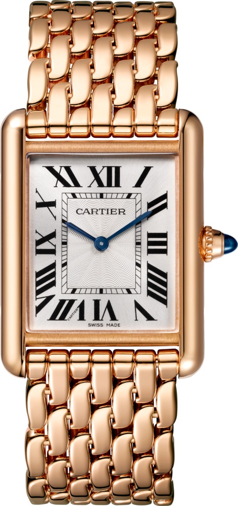 Tank Louis Cartier 腕錶大型款，手動上鏈機械機芯，18K玫瑰金