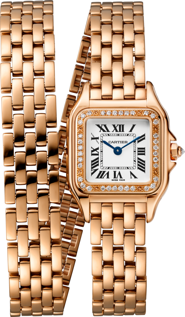Cartier Tank Louis Wjta0024 18k Rose Factory Diamond Bezel Unisex Watch 25mm