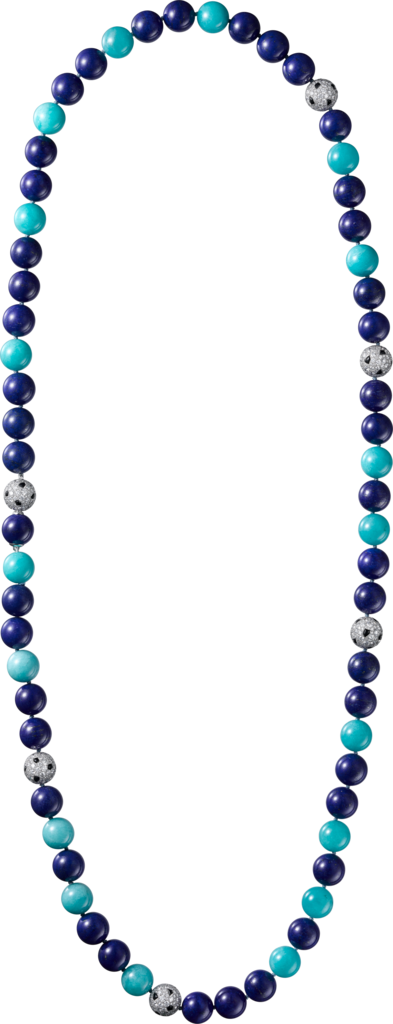 Panthère de Cartier necklaceWhite gold, lapis lazuli, amazonite, onyx, diamonds