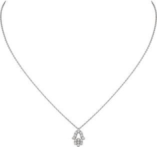 Symbol necklace White gold, diamond