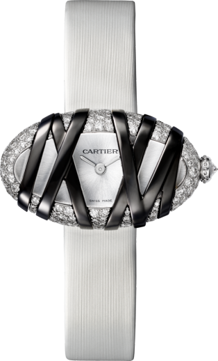 Cartier PANTHERE DE CARTIER MODELLO MEDIO IN ACCIAIO REF. WSPN0007Cartier PANTHERE FIGARO 27mm 2 Row Gold 0.48TCW DIAMOND Watch