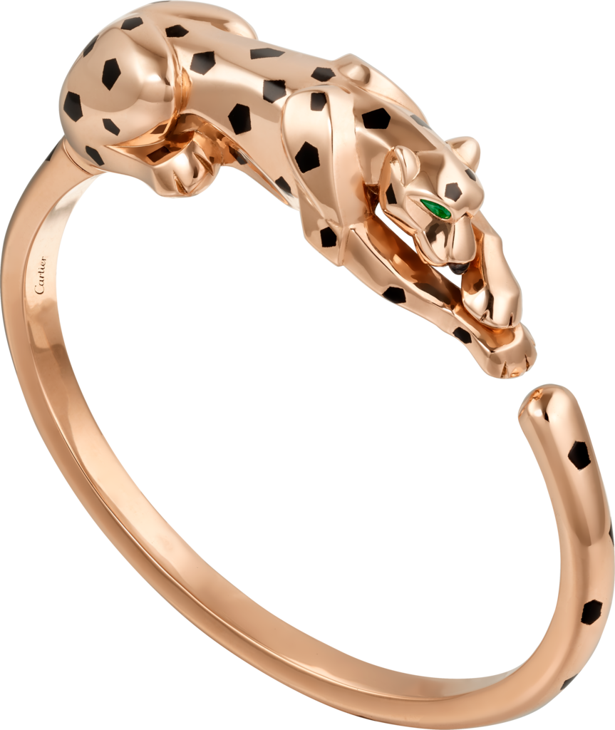 Panthère de Cartier braceletRose gold, tsavorite garnets, onyx