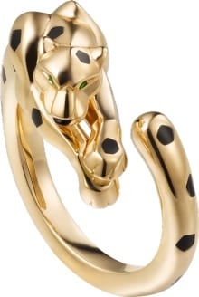 cartier black gold ring