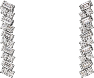 Reflection de Cartier 耳環 18K白色黃金，鑽石