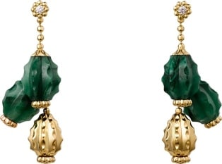 cartier emerald cut earrings