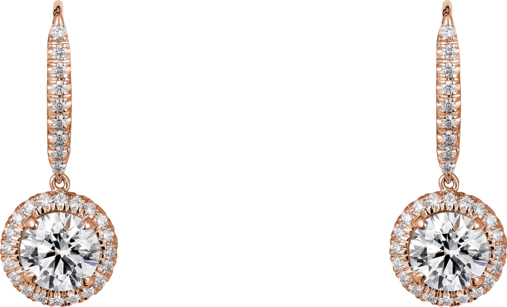 Cartier Destinée earringsRose gold, diamonds
