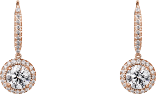 Cartier Destinée earrings Rose gold, diamonds