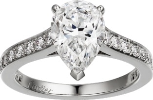 cartier engagement rings pear